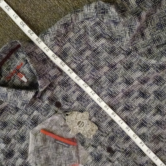 🆕️ 💙Visconti Black💙 - Ltd. Ed. Blue/Gray Textured L/S Button Down w/Mask - Picture 14 of 15